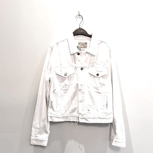 Polo Ralph Lauren Jackets & Blazers - Polo Ralph Lauren Distressed Jean Jacket
